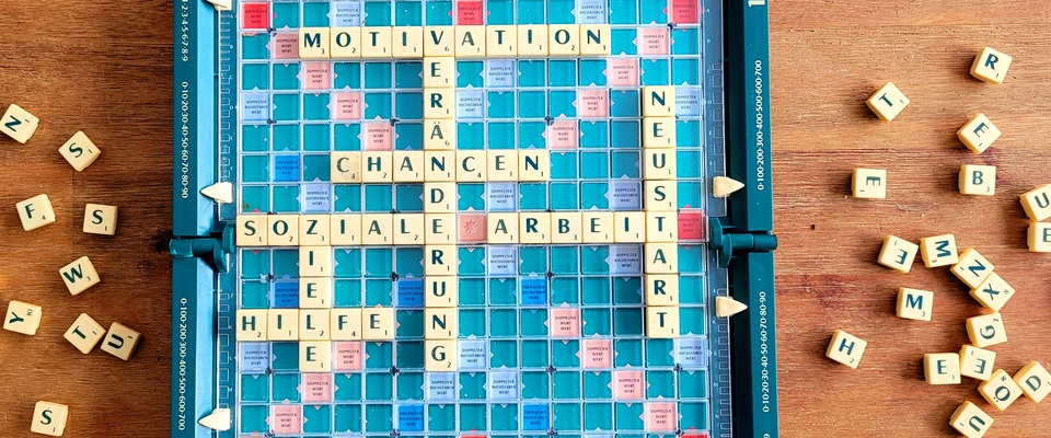 Ein scrabble-Brett