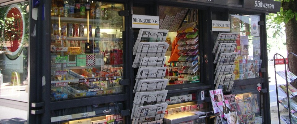 ein Zeitungskiosk